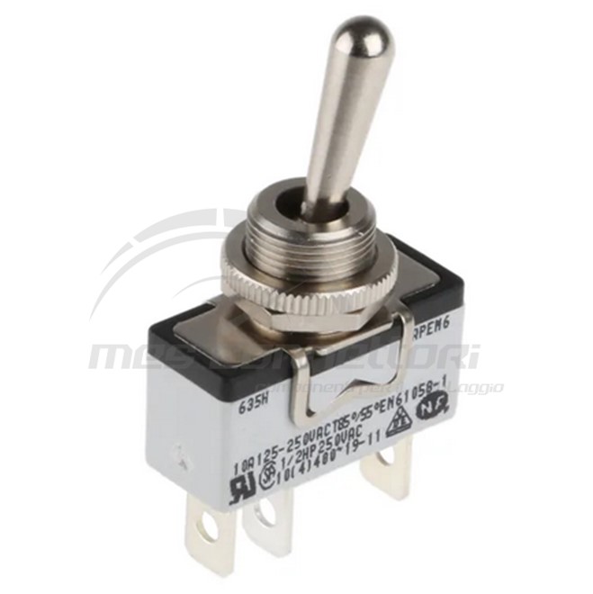 interruttore a levetta a faston ON-(ON)