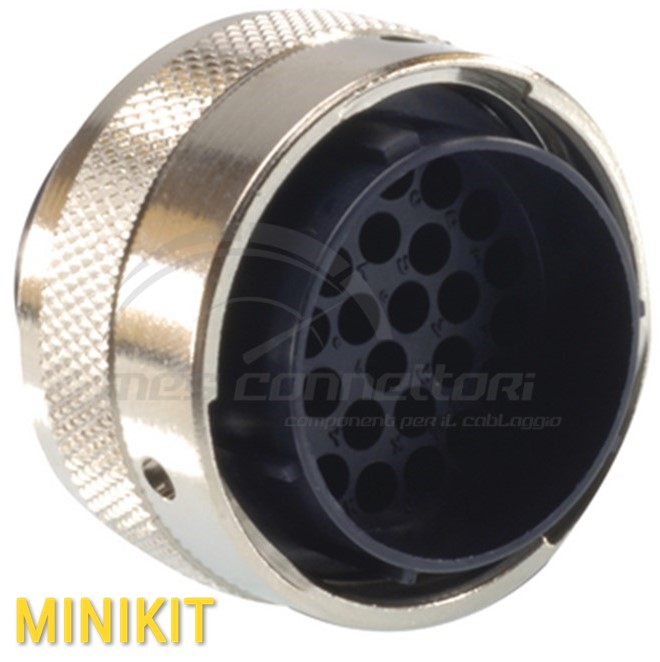 kit connettore itt serie TRIDENT - 23 vie p.m. ringlock size 18 volante