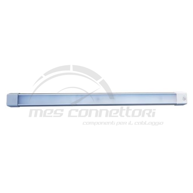 plafoniera rettangolare 10-30V 6000K 1200lm - L=570mm IP67 con interruttore