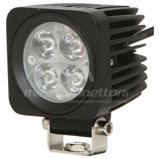 faro lavoro quadrato 10-30V 10watt  4 led-800lm
