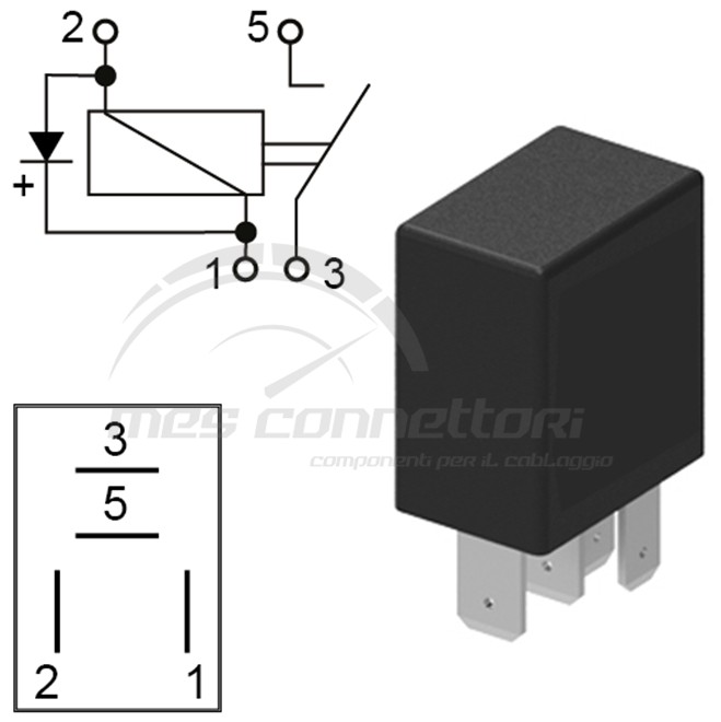 micro relè 24V 10A normalmente aperto con diodo