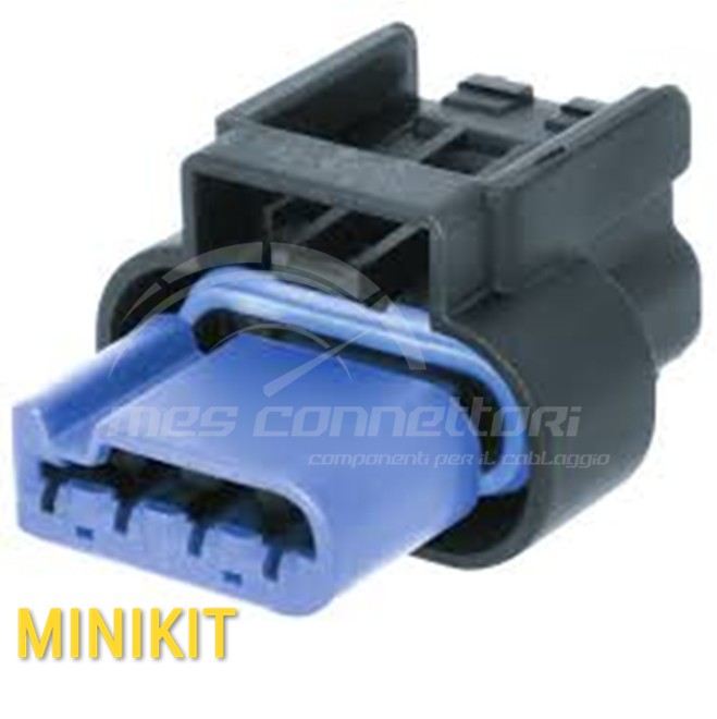 Kit connettore Aptiv (Delphi) serie Apex 1.2 - vie p.f. blu