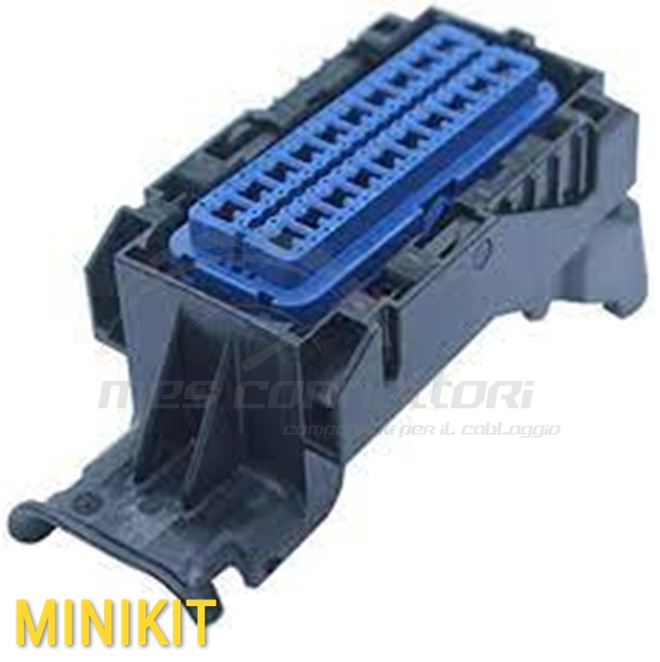 Kit connettore Molex serie 2.54mm - 80 vie p.f. KEY G blu