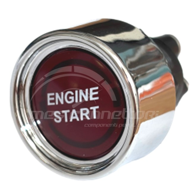 pulsante accensione rosso 50Amp 12volt (foro 34 mm)