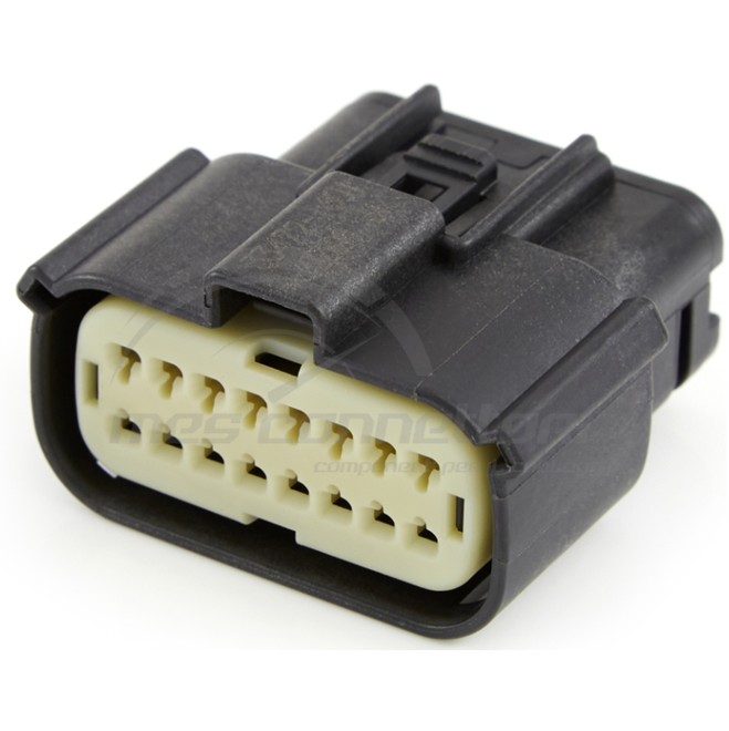 Connettore Molex serie MX150 - 16 vie p.f. nero