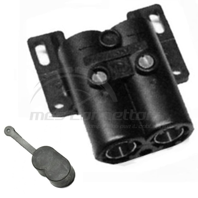 connettore maschio per muletto 160AMP con cuffia