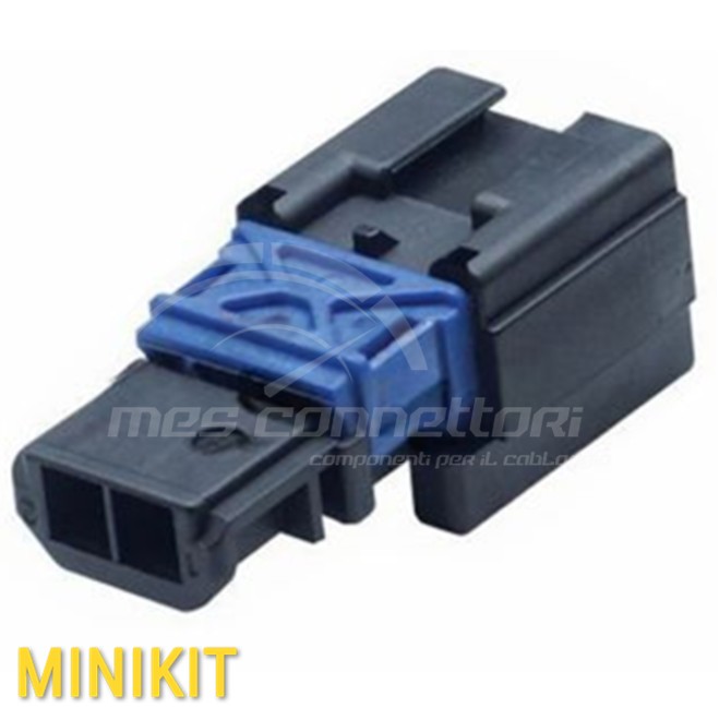 Kit connettore Molex serie NSCC 2.8 - 2 vie p.m. nero