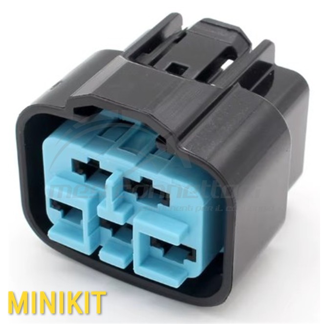 Kit connettore Sumitomo serie HX-187 4.8 (187) - 5 vie p.f. grigio, sealed