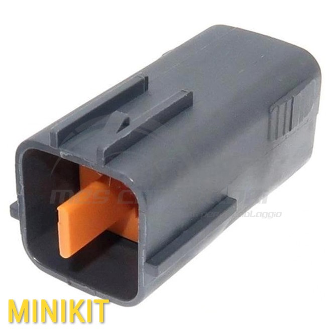 Kit connettore Sumitomo serie DL 2.3mm (090) - 4 vie p.m. grigio scuro, sealed