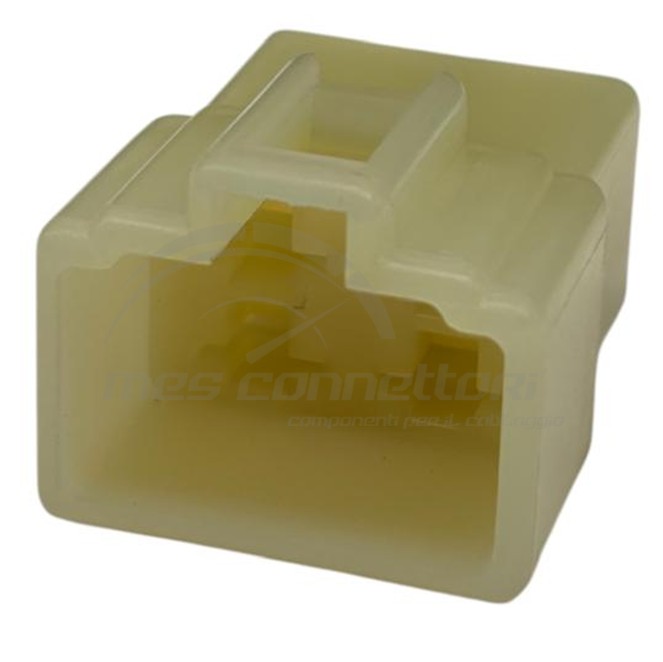 connettore Yazaki serie 6.3 mm (250) - 4 vie p.m. bianco, unsealed