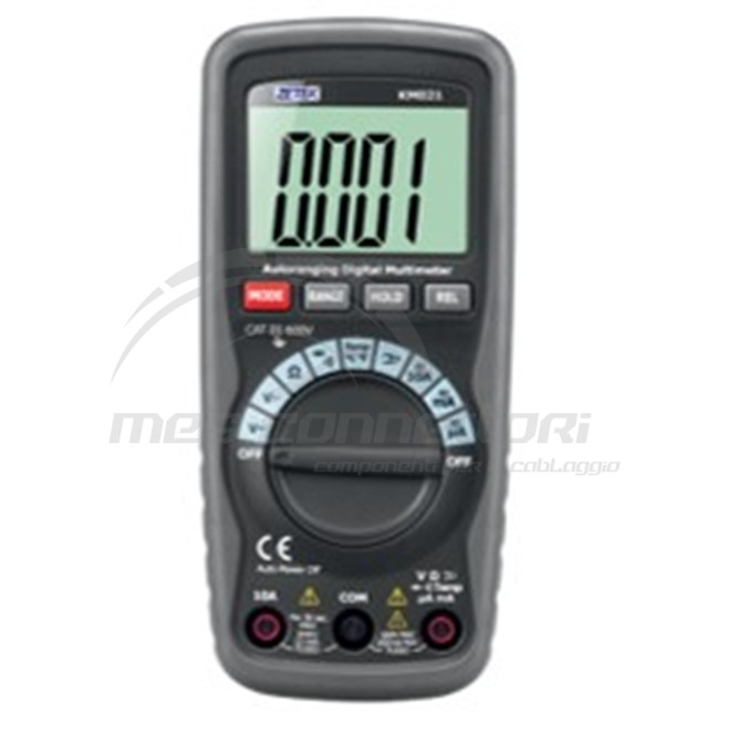 Multimetro digitale AC-DC  base con lettura automatica della scala di misura